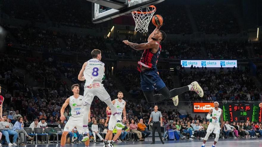Steven Enoch ya hace trabajo de pista en el Buesa Arena