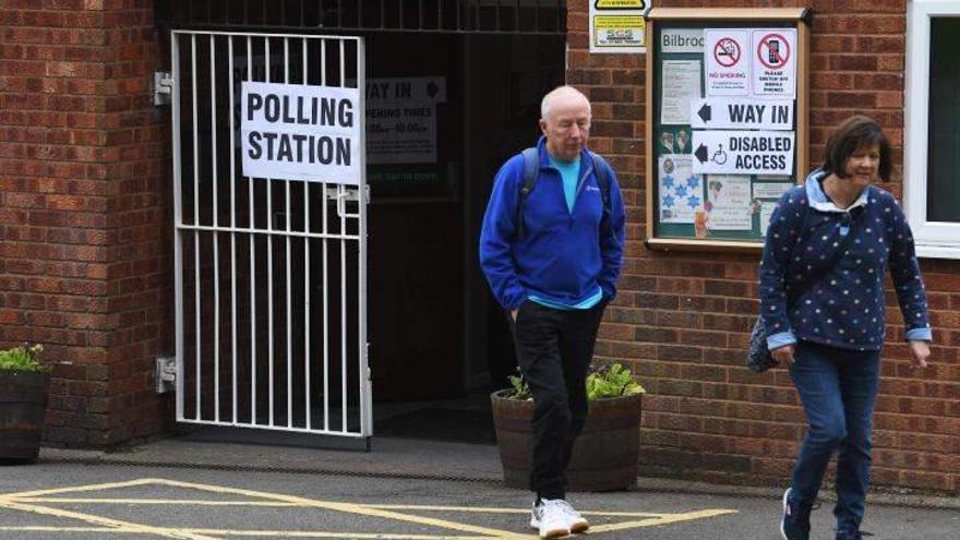 Colegio electoral de una localidad del noroeste de Inglaterra.