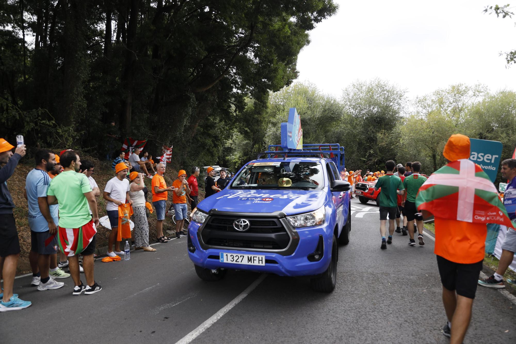 La Vuelta en Bizkaia: los aficionados toman Pike Bidea