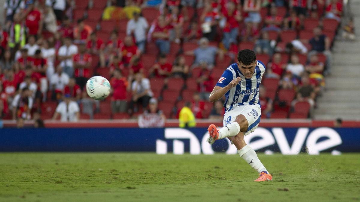 Carles Aleñá, durante el reciente Mallorca-Alavés en Son Moix.