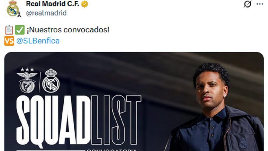 El Real Madrid provoca una mofa general por lo que aparece en uno de sus tuits