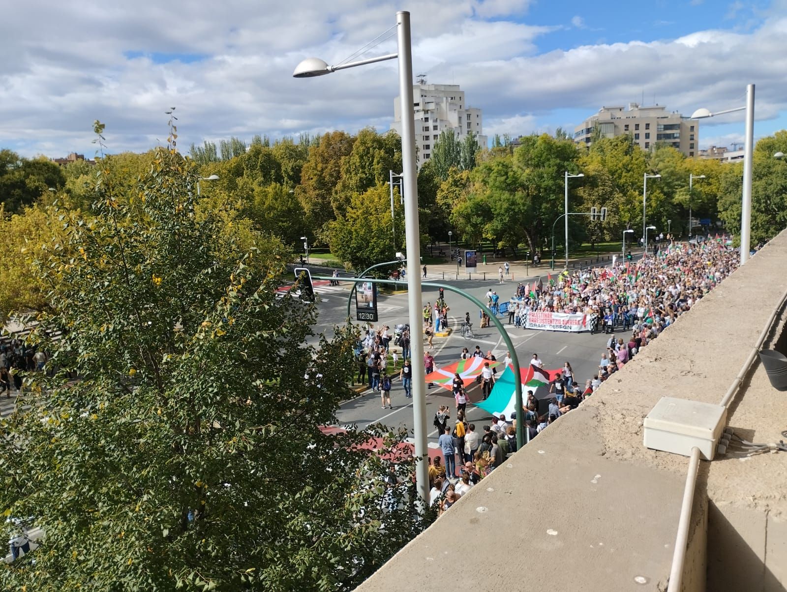 Gran manifestación en Pamplona contra el genocidio en Palestina