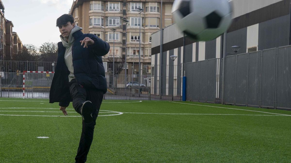 Mikel Ortiz de Urbina, uno de los vitorianos del Portugalete