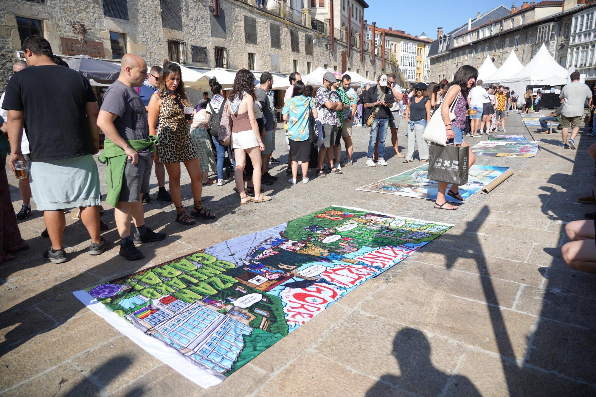 En imágenes: Las pancartas de blusas y neskas estrenan concurso en El Machete
