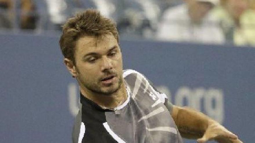 El tenista Wawrinka durante un partido.