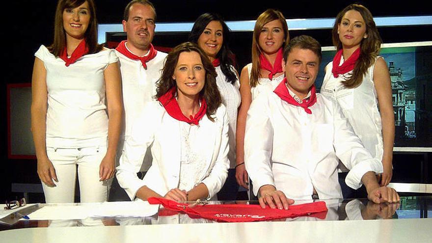 Navarra Televisión vive sus primeros Sanfermines desde el paseo Sarasate
