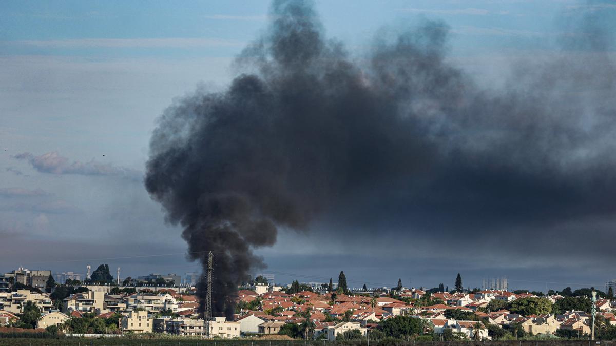 Imagen de uno de los ataques de Hamás contra Israel.