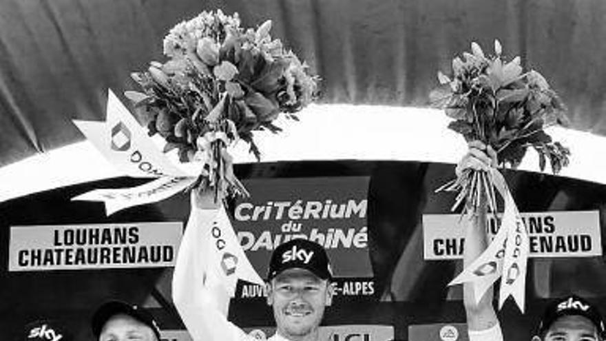Podio del Sky del Criterium del Dauphiné
