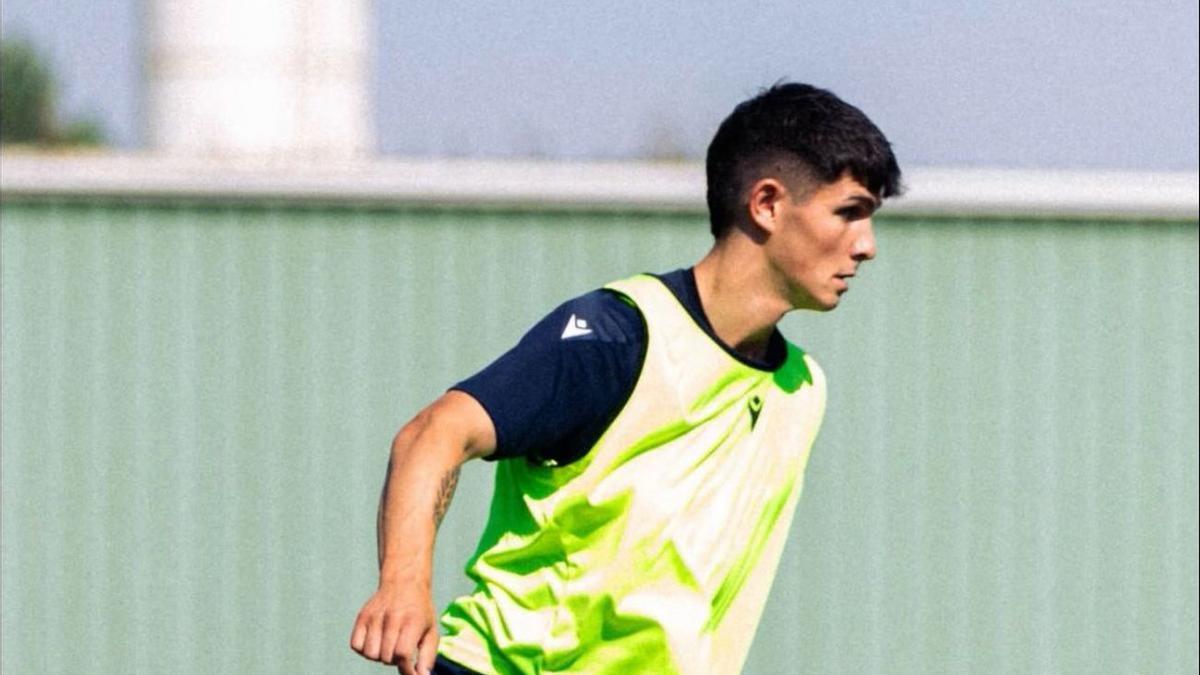 Fermín García, en un entrenamiento de la presente pretemporada.
