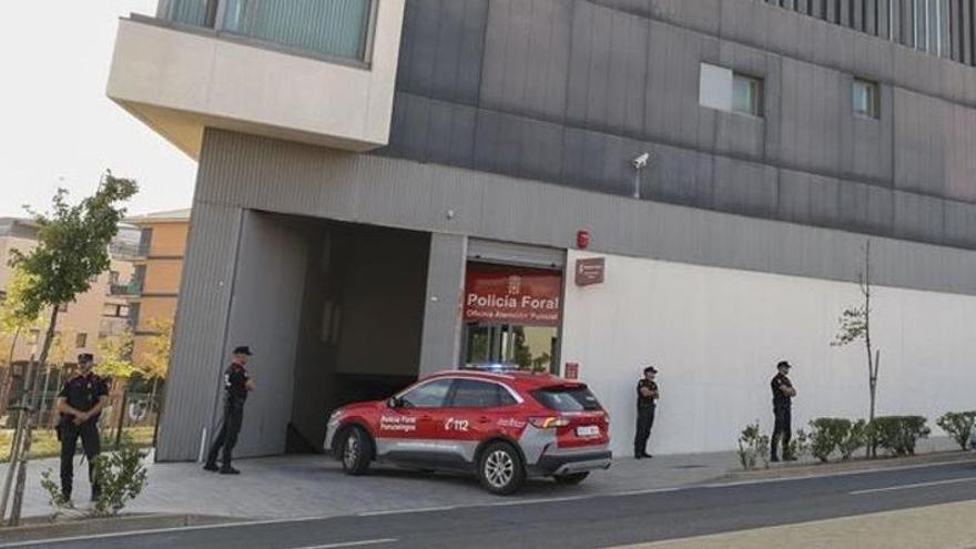 Sede de la Policía Foral en el edificio judicial de Tudela.