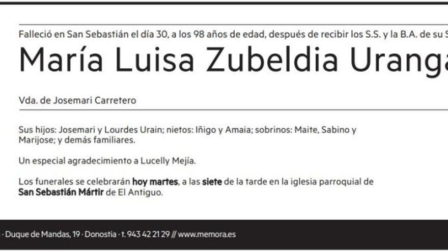 María Luisa Zubeldia Uranga