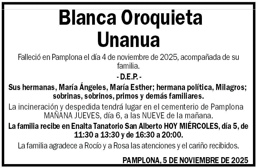 Blanca Oroquieta Unanua