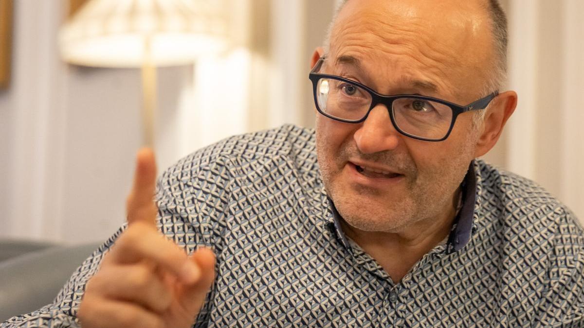 José Luis Rebordinos, durante la entrevista
