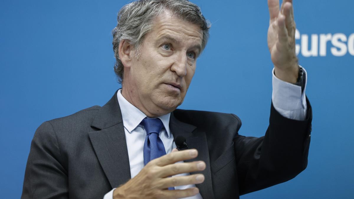 El presidente del PP, Alberto Núñez Feijóo.