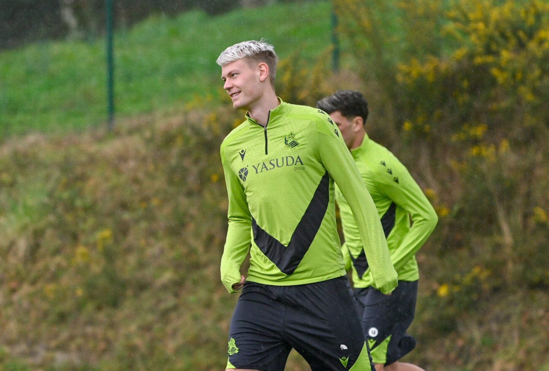 Entrenamiento antes de la semifinal en la Real y el Madrid