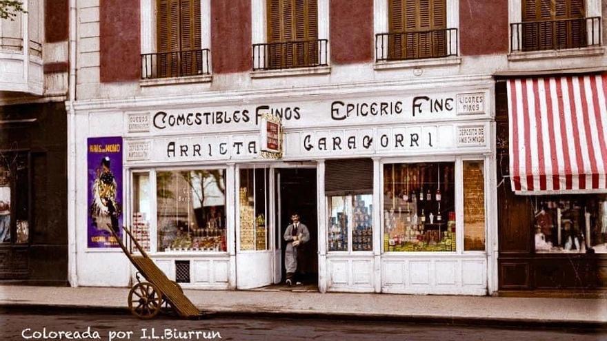 Imagen coloreada del establecimiento de alimentación Arrieta y Garagorri