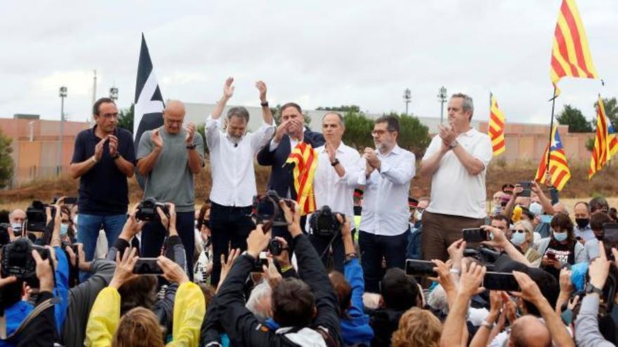 Los presos del 'procés' salen de la cárcel