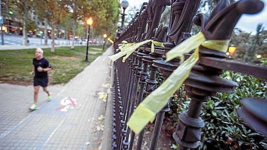 Lugar donde una mujer sufrió una agresión que se achacó a la retirada de unos lazos amarillos.