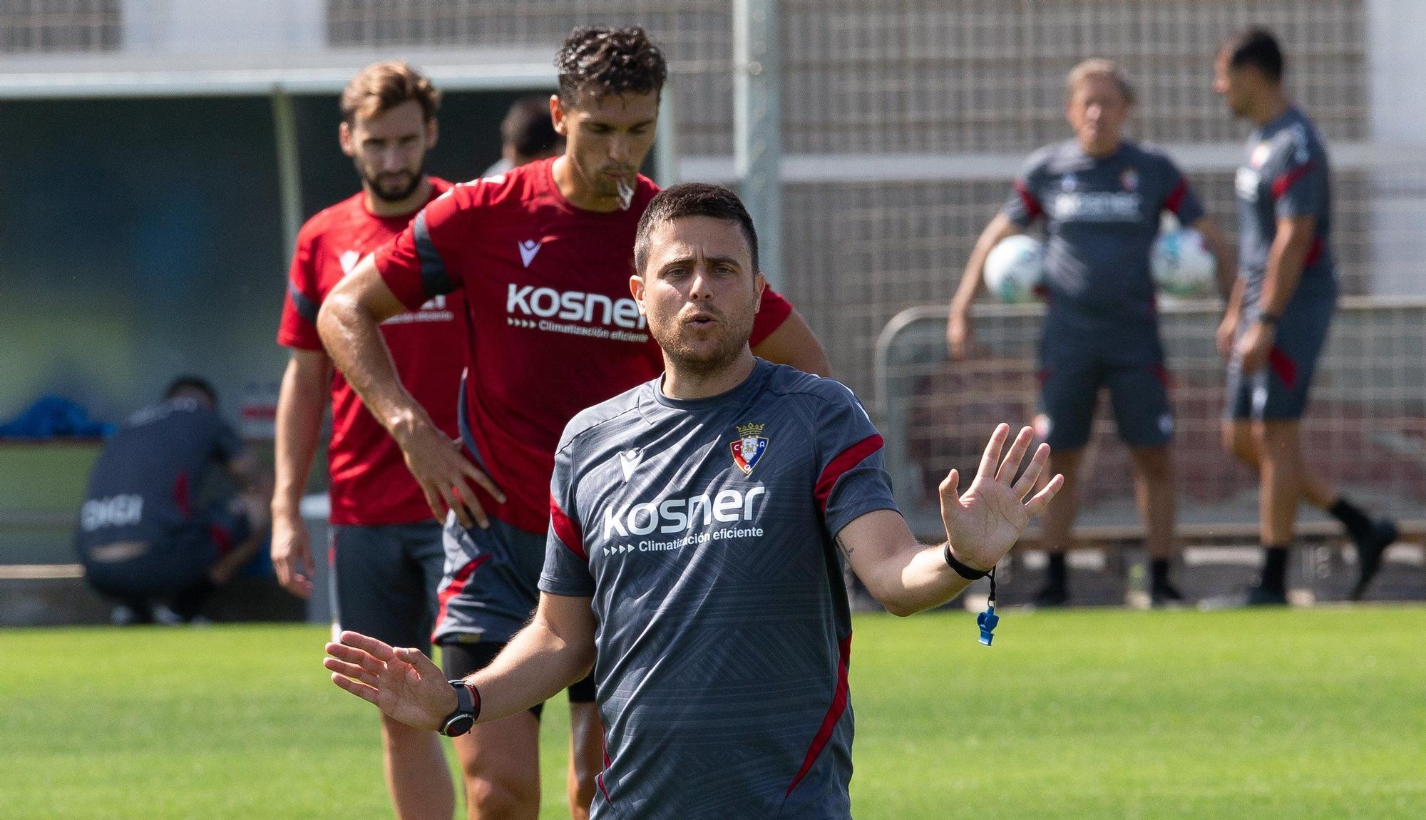 Fotos del entrenamiento de Osasuna en Tajonar del lunes 4 de agosto