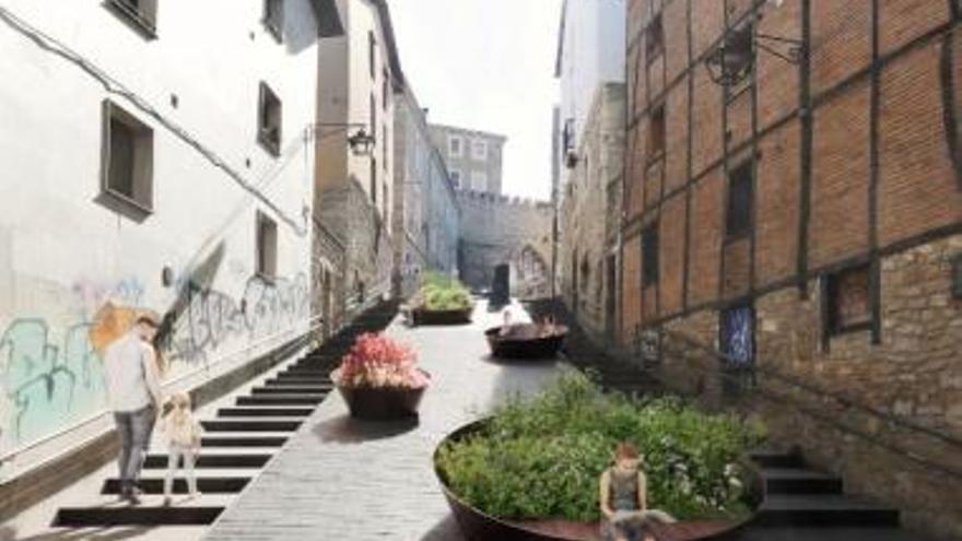 El Casco Medieval inicia el proceso de reverdecimiento en el eje Cantón Carnicerías – Santa Ana