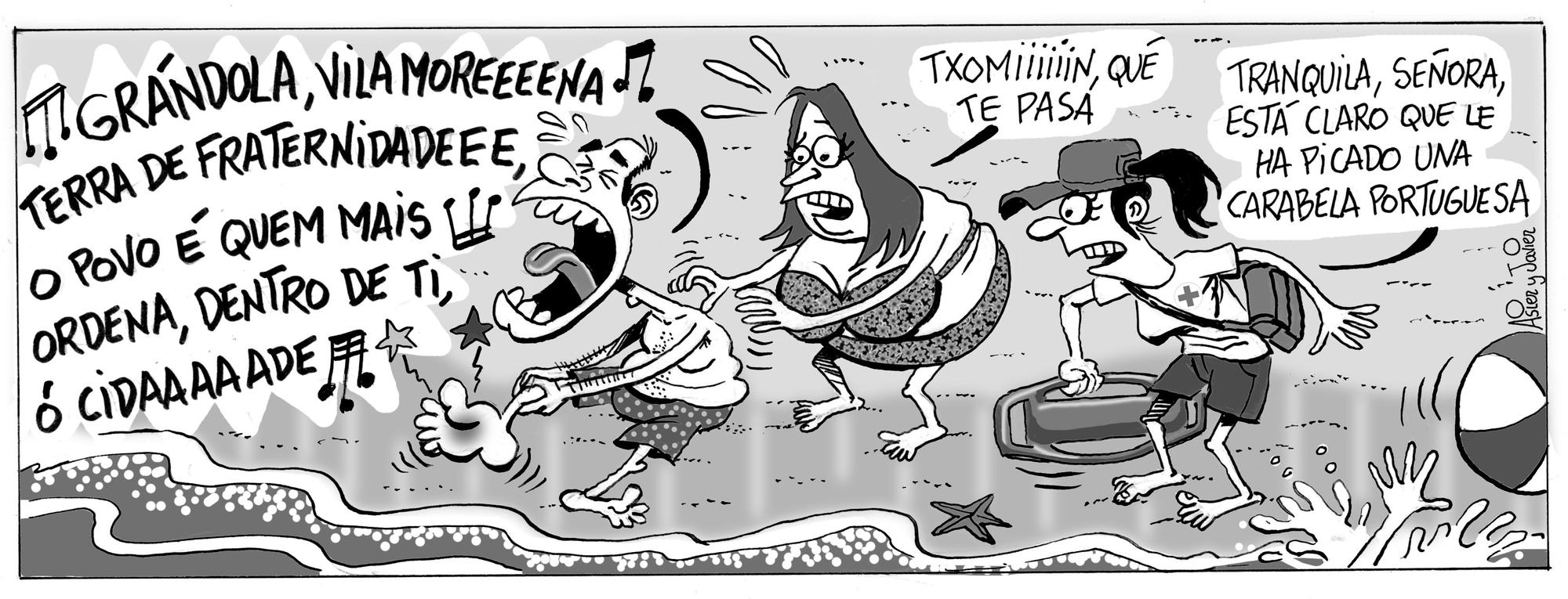 La tira de Asier y Javier del domingo 17 de agosto de 2025