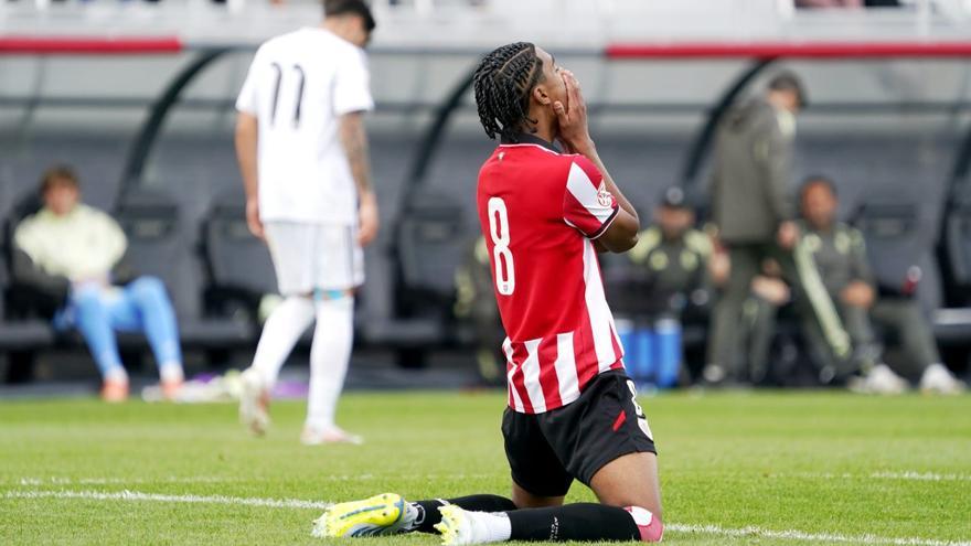El juvenil del Athletic, eliminado de la Copa de Campeones pese a tutear al Real Madrid