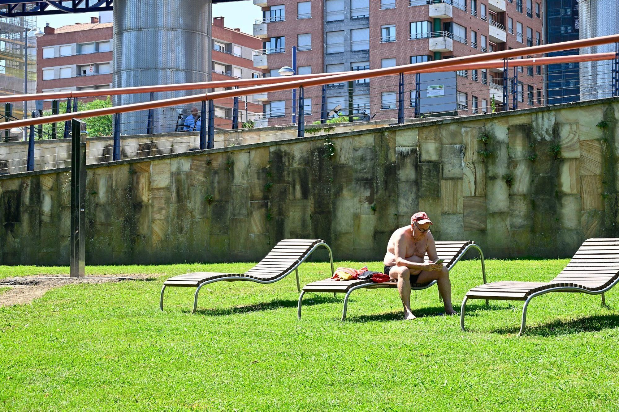 En imágenes: Bilbao supera los 40ºC el sábado