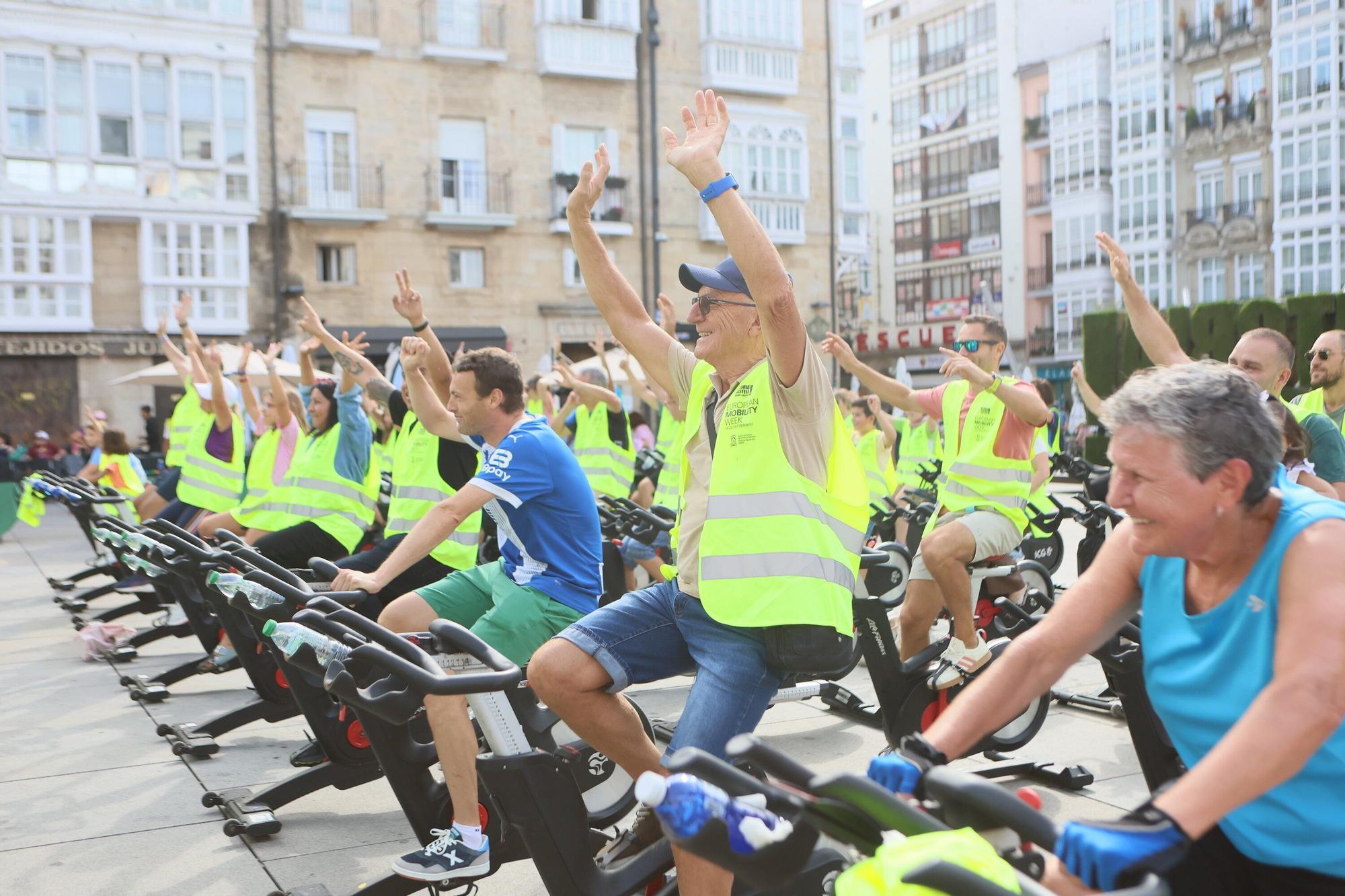 En imágenes: Pedaleada popular en la Virgen Blanca en la Semana Europea de la Movilidad en Gasteiz