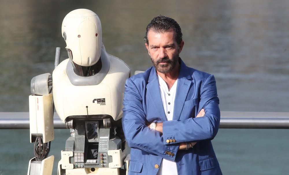 En la presenteción de la película 'Automáta', estrenada en 2014.