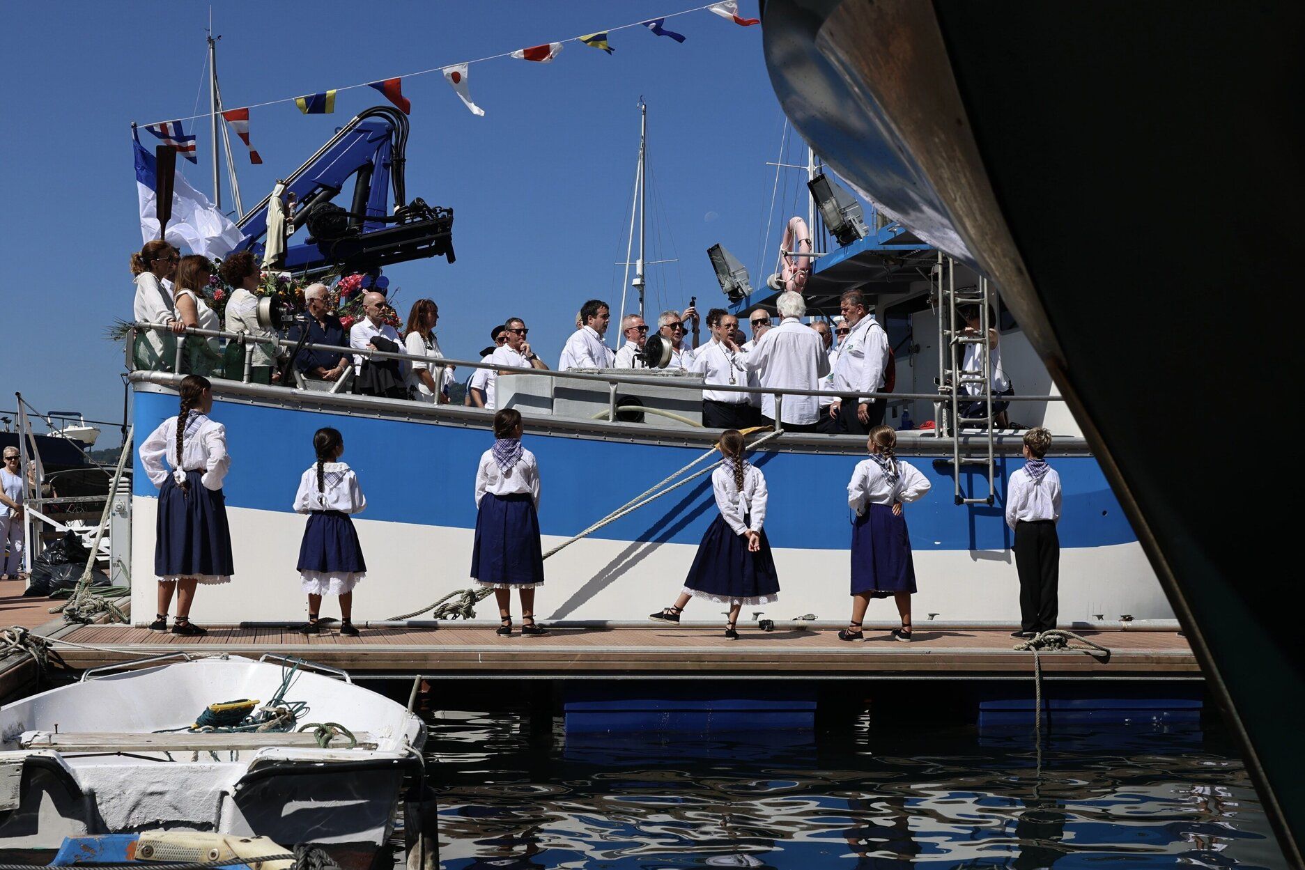 La procesión virgen del Carmen en el Barco Isturiz