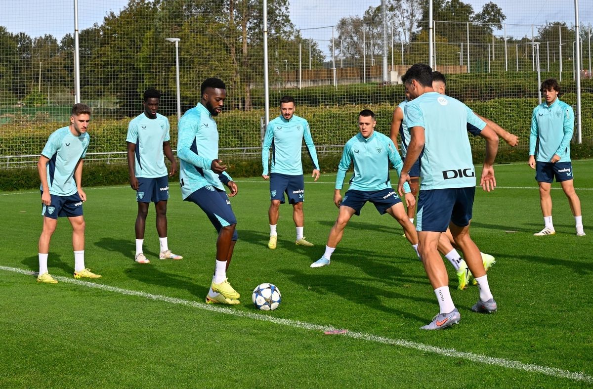 Entrenamiento del Athletic en Lezama