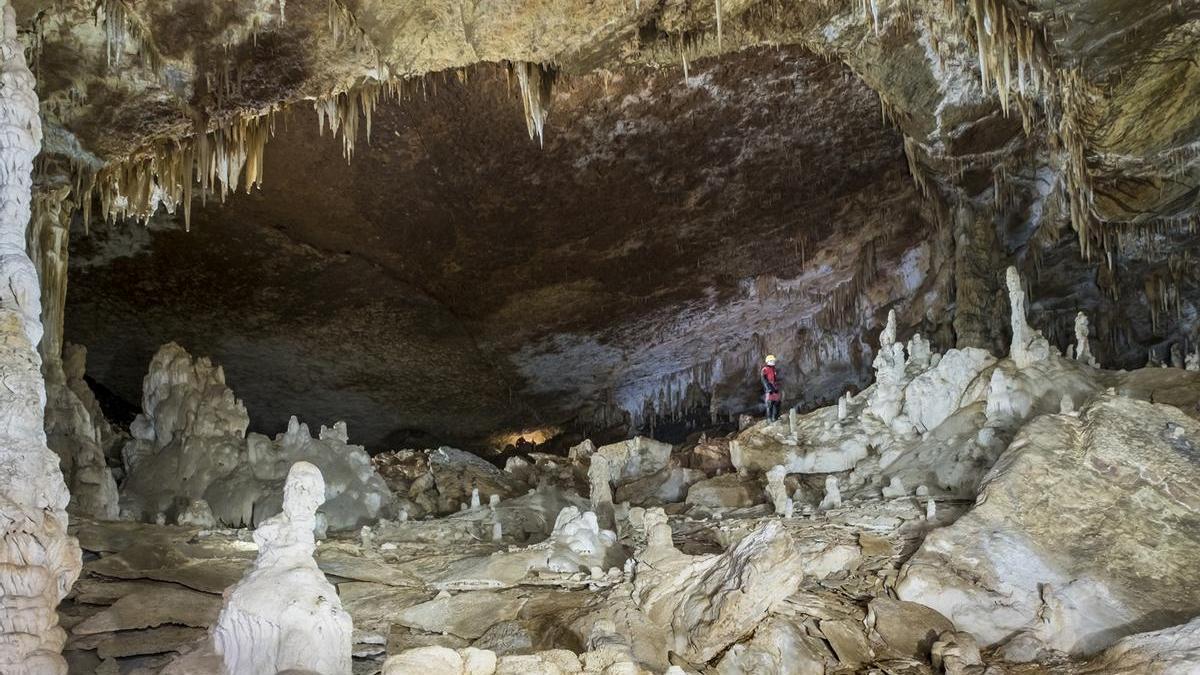 Una "cápsula del tiempo" en el corazón de Urbasa: así es la sima Arrafela en la que se ha encontrado al bisonte