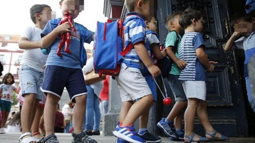 Vuelta al cole en un colegio público.
