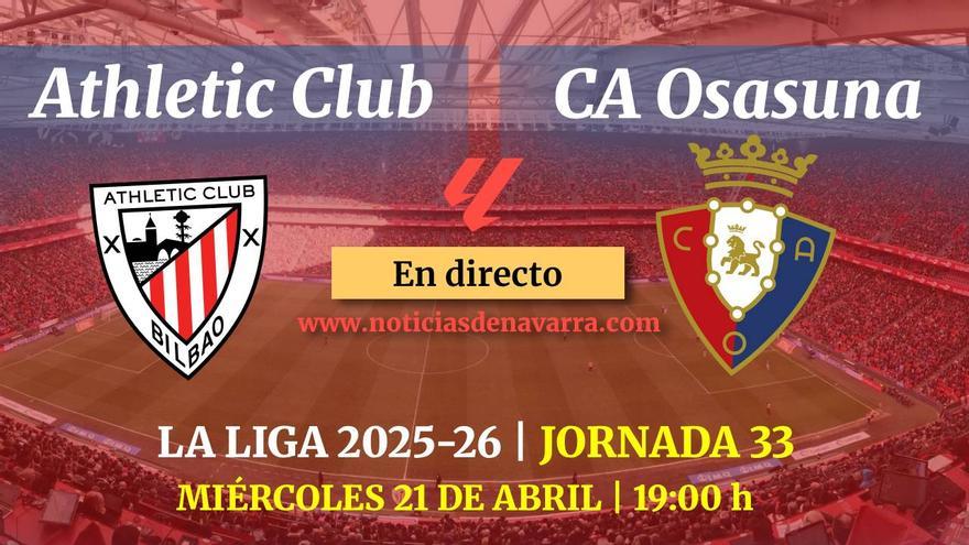 Athletic - Osasuna, en directo