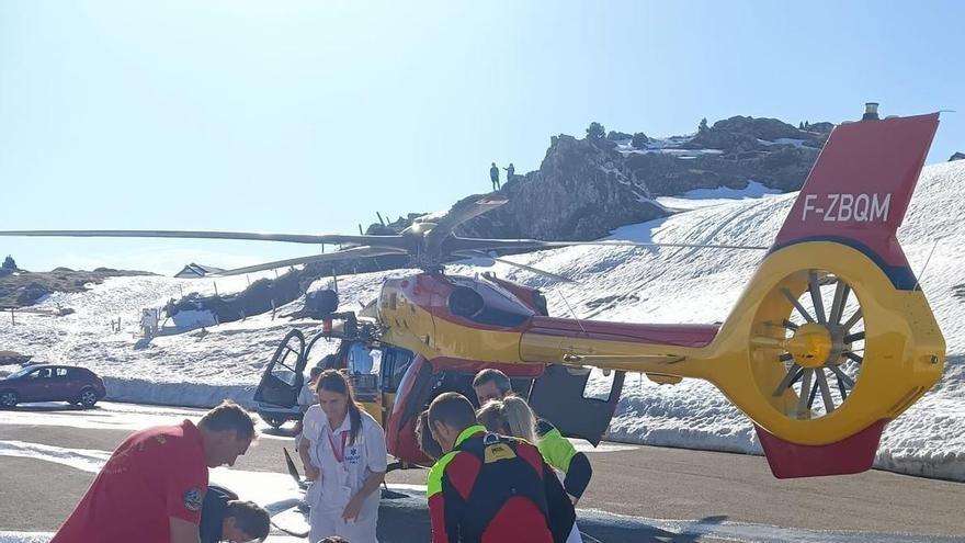 Un motorista francés, grave tras una colisión entre dos motos en el Puerto de Belagua