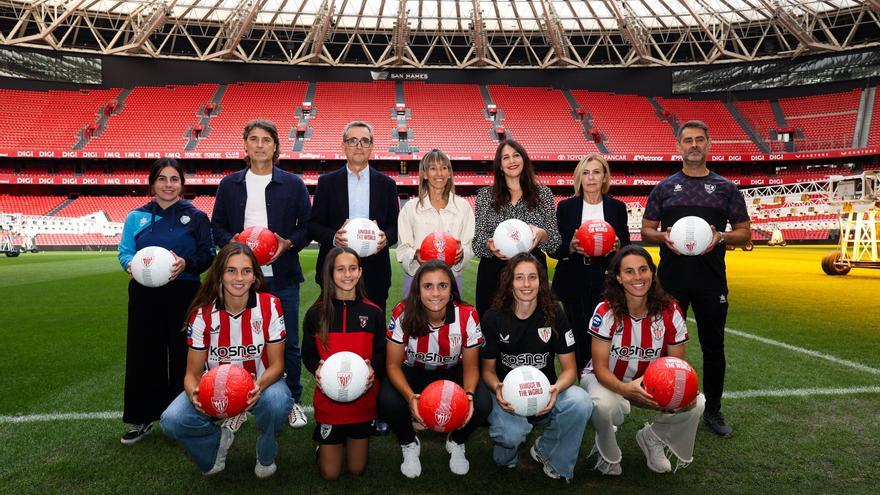 La Diputación y el Athletic impulsan una nueva grada de animación para el femenino