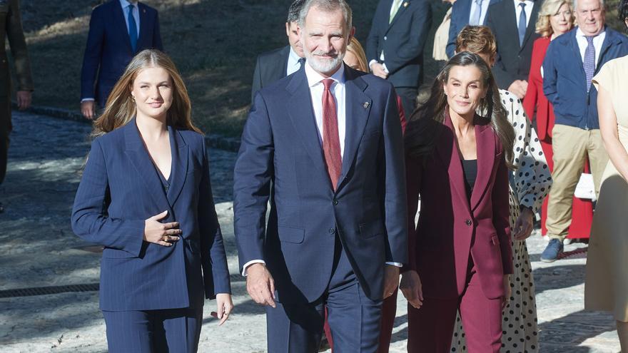 Los Reyes y la Princesa Leonor visitan Leyre, la cuna del Reyno de Navarra