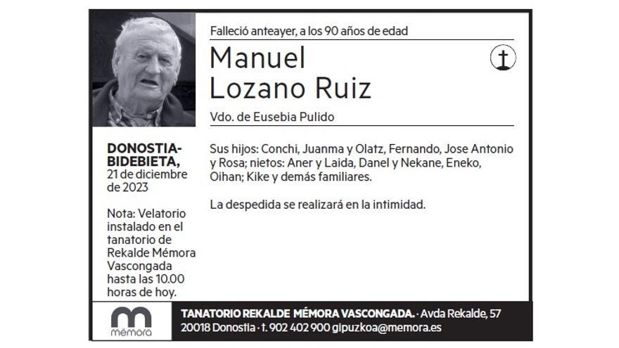Manuel Lozano Ruiz