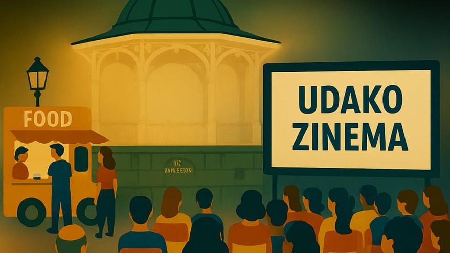 Noches de verano para disfrutar de la magia del cine al aire libre y de la comida en Deba