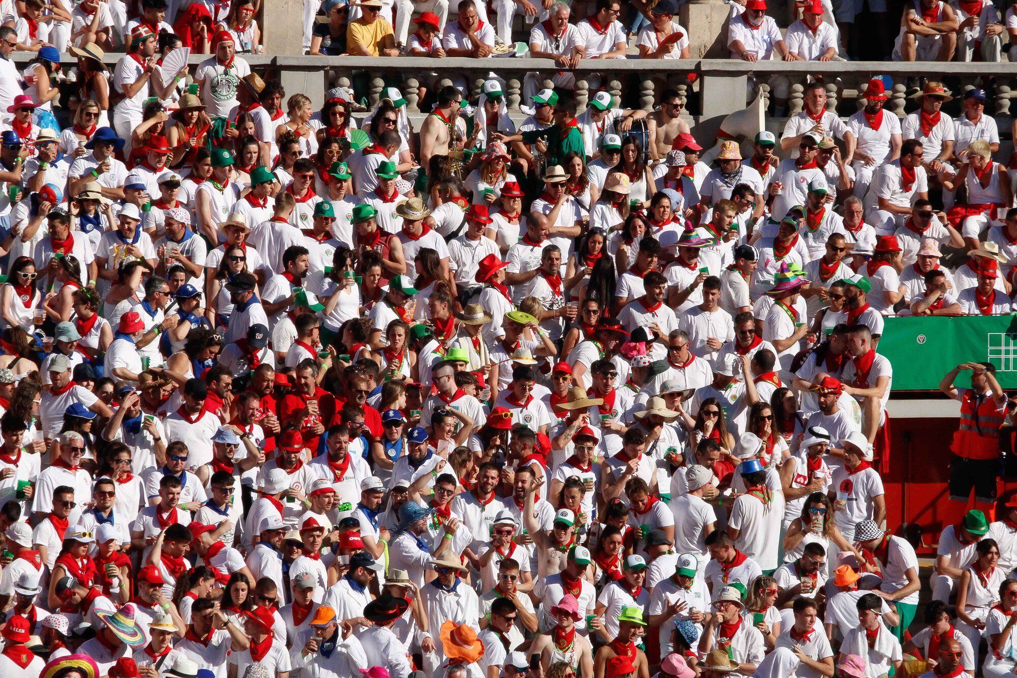 Ambiente en la Plaza de Toros el día 8 de julio