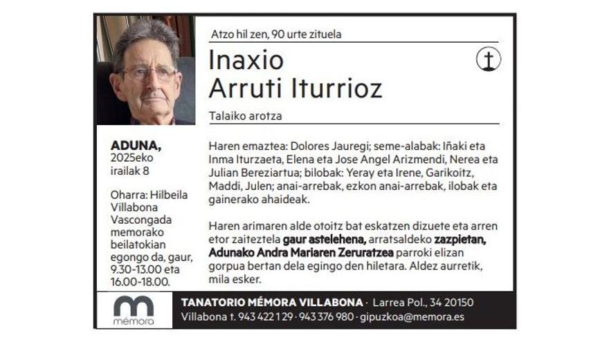 Inaxio Arruti Iturrioz