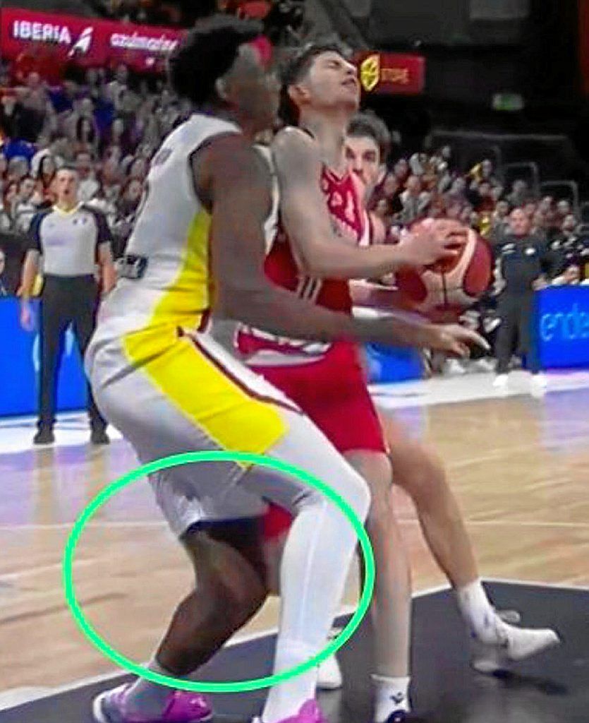 Captura del momento de la lesión de Great Osobor.  | FOTO: GIGANTES