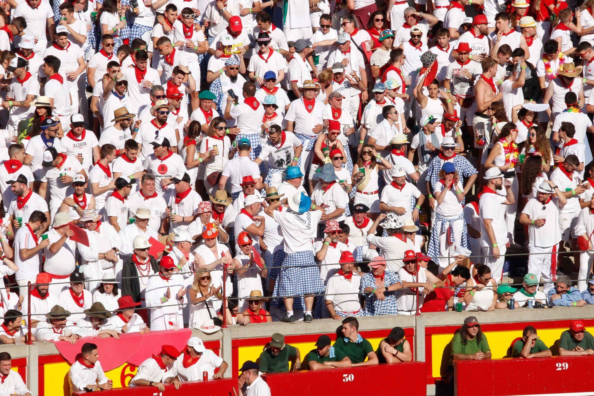 Ambiente en la Plaza de Toros el día 8 de julio