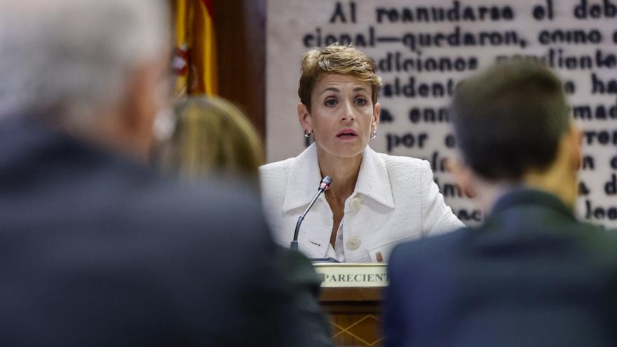Chivite se defiende en el Senado y acusa al PP de convertir la comisión del &#039;caso Koldo&#039; en &quot;un circo romano&quot;