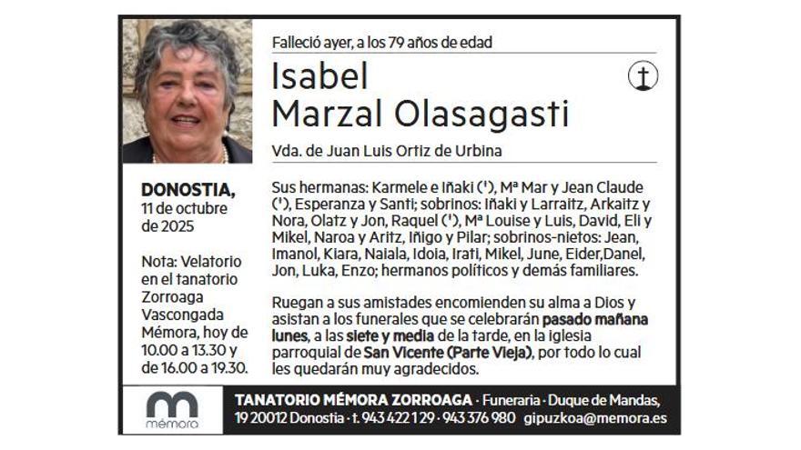 ISABEL MARZAL OLASAGASTI