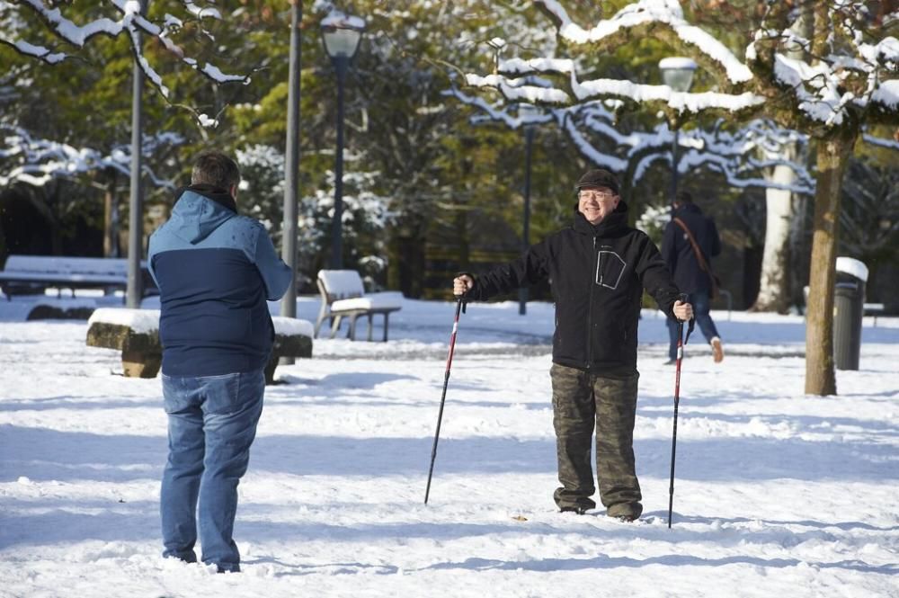 Nieve en Pamplona.