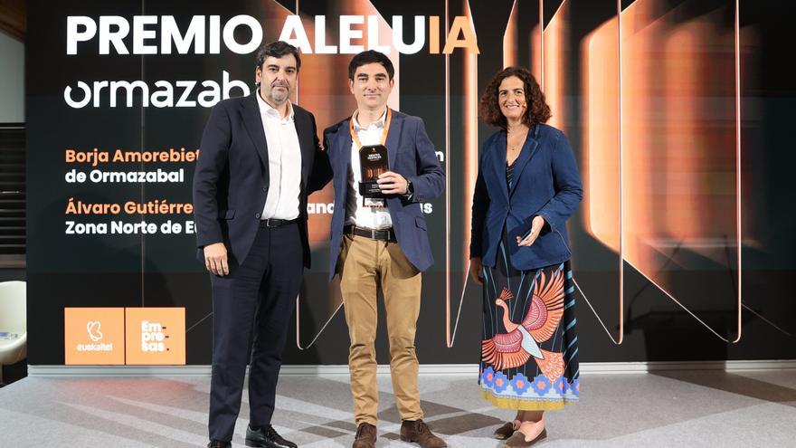 Ormazabal recibe el premio AleluIA de Euskaltel