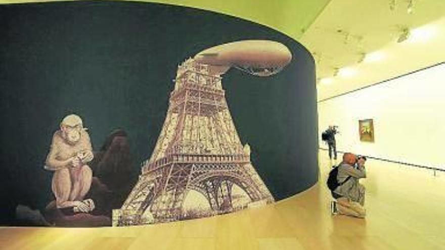 Una de las obras que puede apreciarse en el Guggenheim.