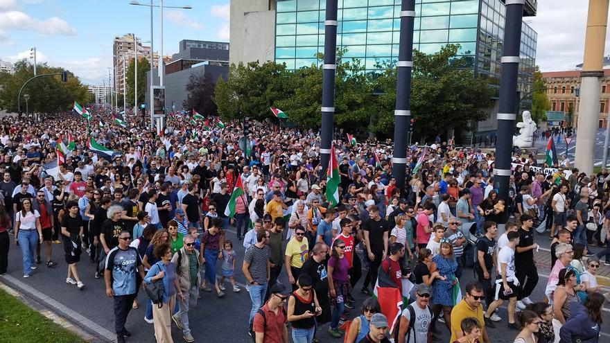Pamplona clama contra el genocidio en Palestina
