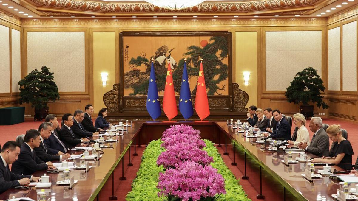 La cumbre China-UE celebrada en Pekín.